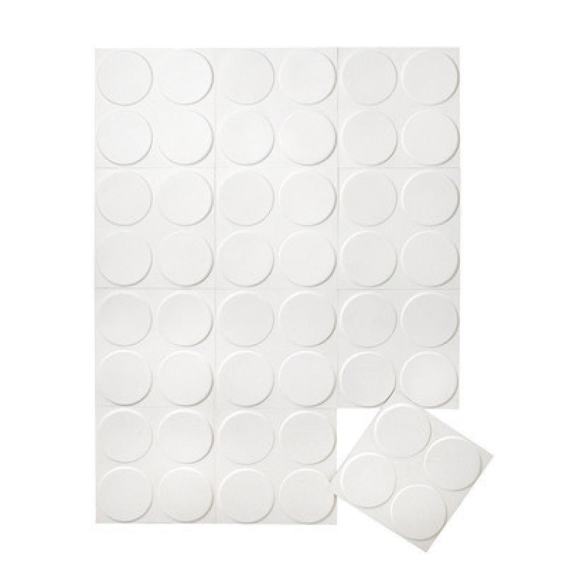 Close-up of a single Cirque 3D PVC wall panel with embossed circles