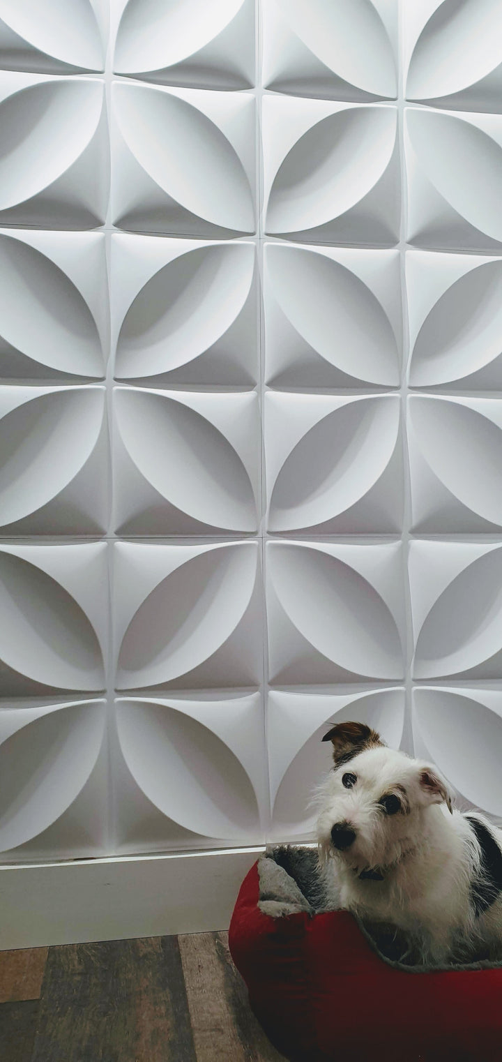 12 Clover 3D PVC Wall Panels - The 3D Wall Panel Company