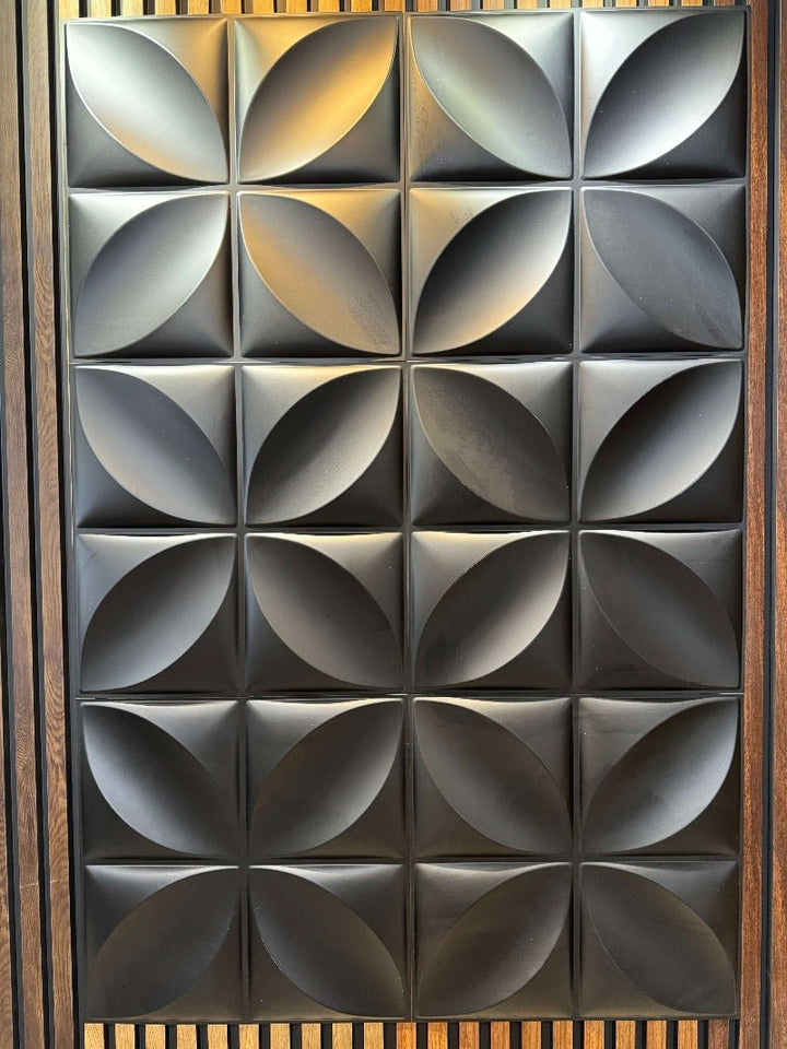 Full view of Black Clover 3D PVC wall panel with a prominent floral motif
