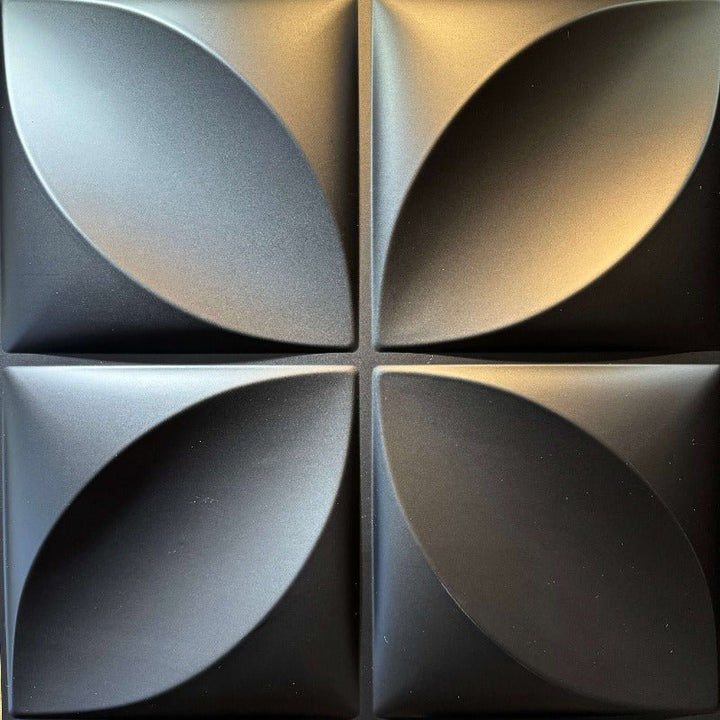 Monochromatic image showcasing a single piece of Black Clover 3D PVC wall panel