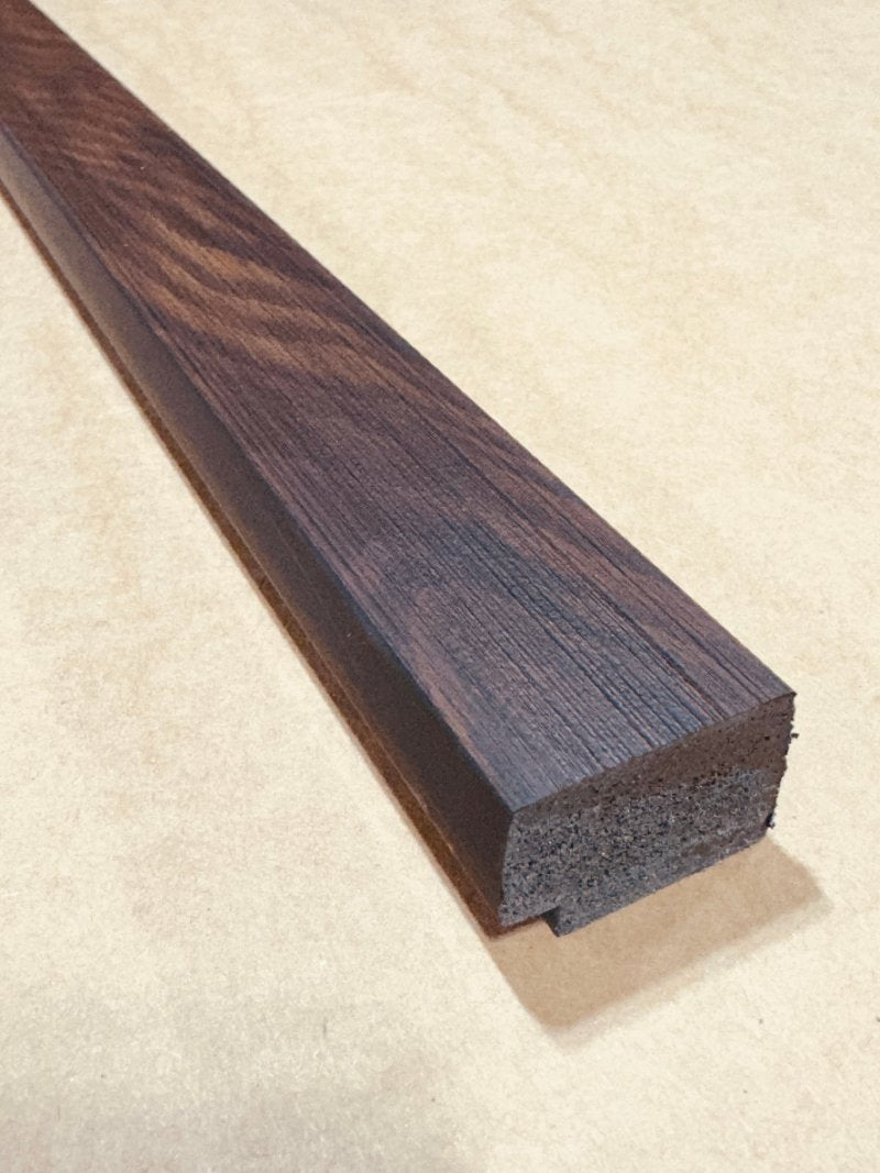 Starting piece profile of Dark Walnut Slat Wall Eco Panel