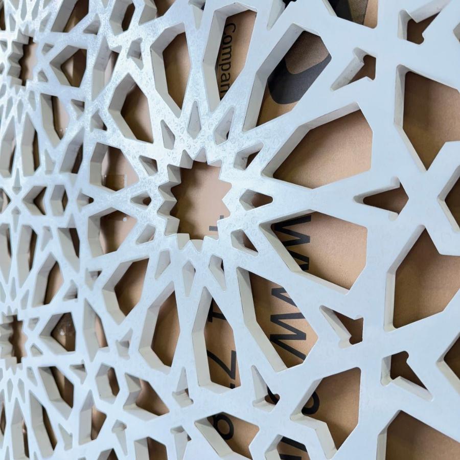 Zoomed-in image showing the ornate pattern of the East MDF Fretwork Grill Panell