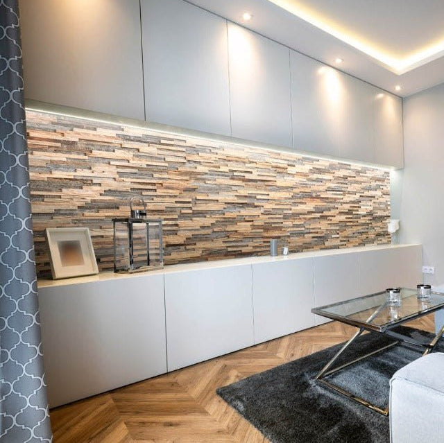 Hedden Wood Wall Panels 1 Sqm - The 3D Wall Panel Company