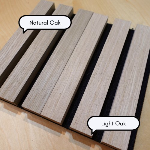 Natural Oak Acoustic Slat Wall Panel - The 3D Wall Panel Company