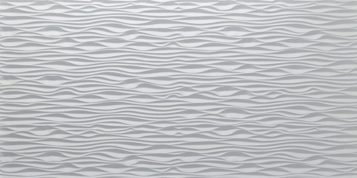 Close-up of Sand Ripple 3D MDF Wall Panel with textured wave design