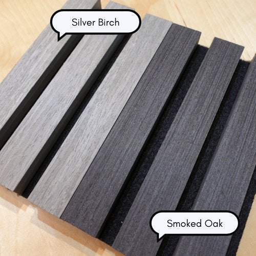 Silver Birch Acoustic Slat Wall Panel - The 3D Wall Panel Company