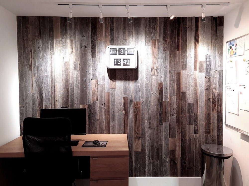 Silver Weathered Plank Wood Wall Panels 1 Sqm - The 3D Wall Panel Company