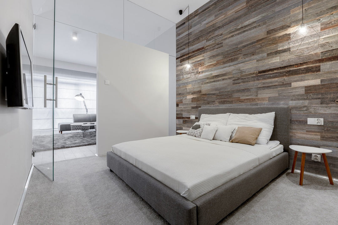 Silver Weathered Plank Wood Wall Panels 1 Sqm - The 3D Wall Panel Company