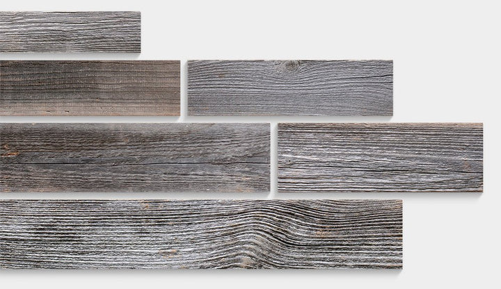 Silver Weathered Plank Wood Wall Panels 1 Sqm - The 3D Wall Panel Company