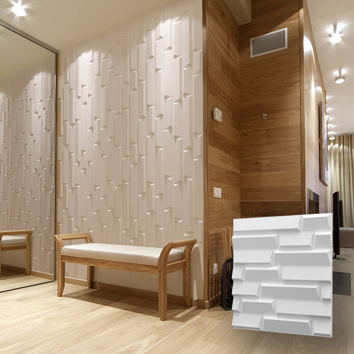 Stream 3D Plaster Wall Panels 1.44 sqm - The 3D Wall Panel Company