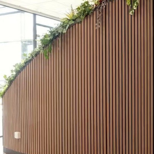 Walnut Acoustic Slat Wall Panel - The 3D Wall Panel Company