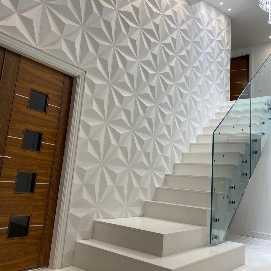 12 Diamond 3D PVC Wall Panels - The 3D Wall Panel Company
