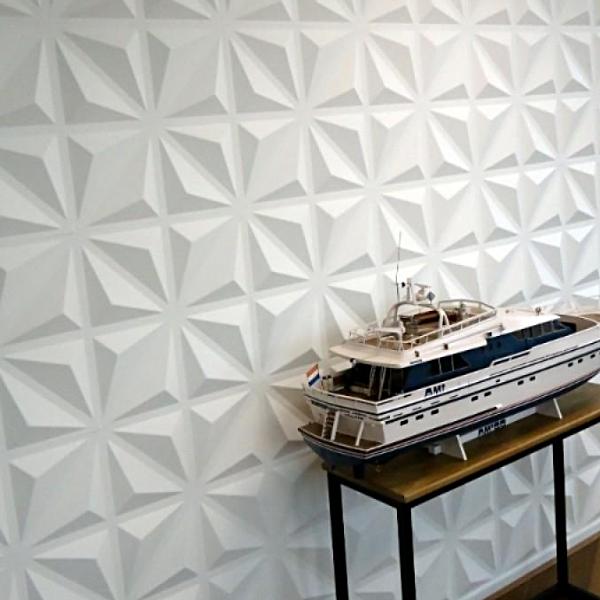 12 Diamond 3D PVC Wall Panels - The 3D Wall Panel Company