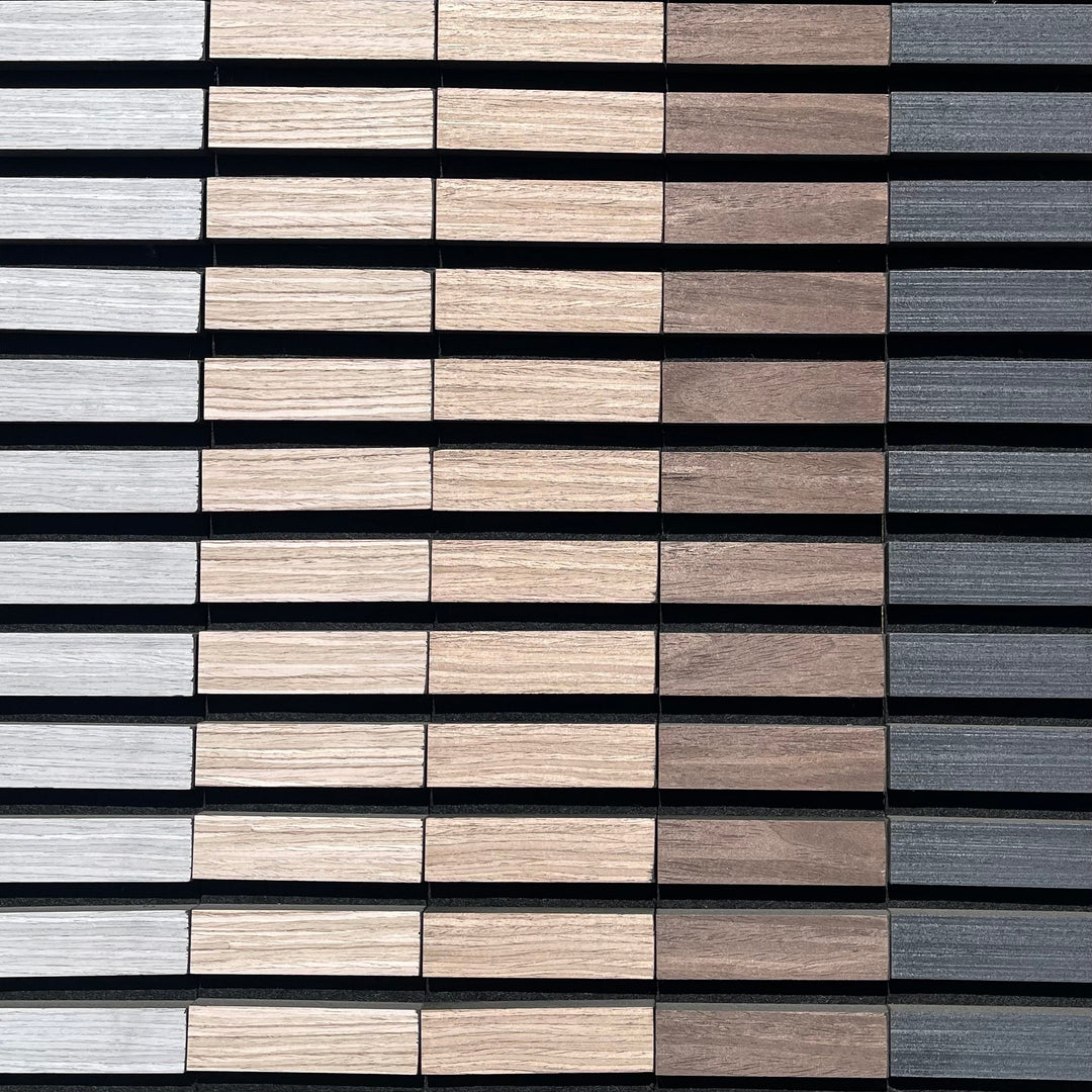 Acoustic Slat Wall Samples - The 3D Wall Panel Company
