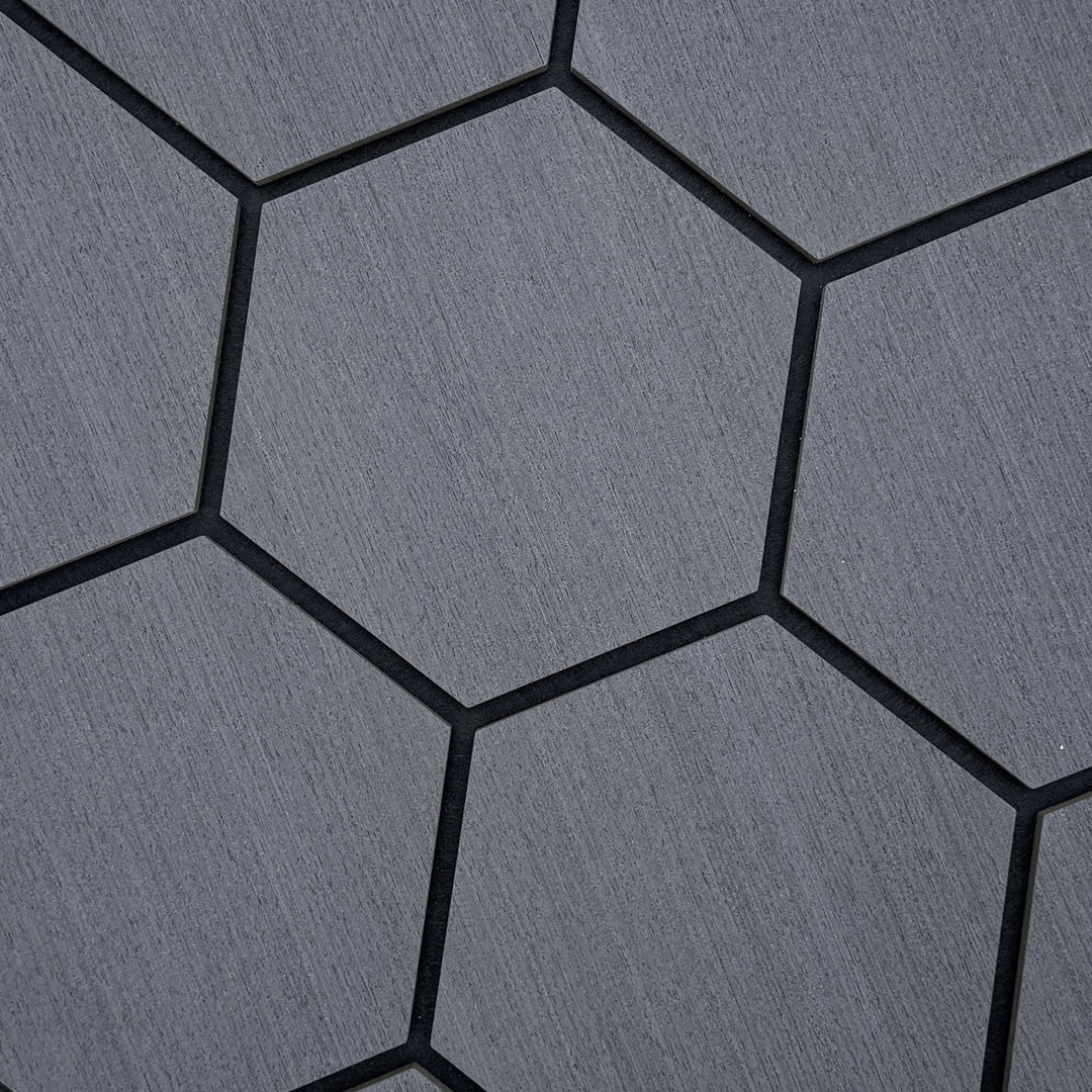 English Ash Hex Acoustic Wall Panels - The 3D Wall Panel Company