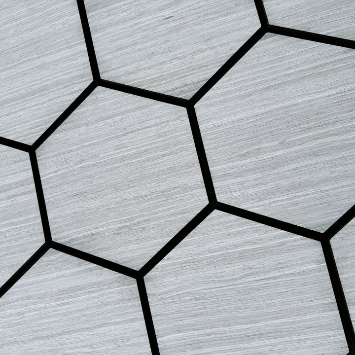 English Ash Hex Acoustic Wall Panels - The 3D Wall Panel Company