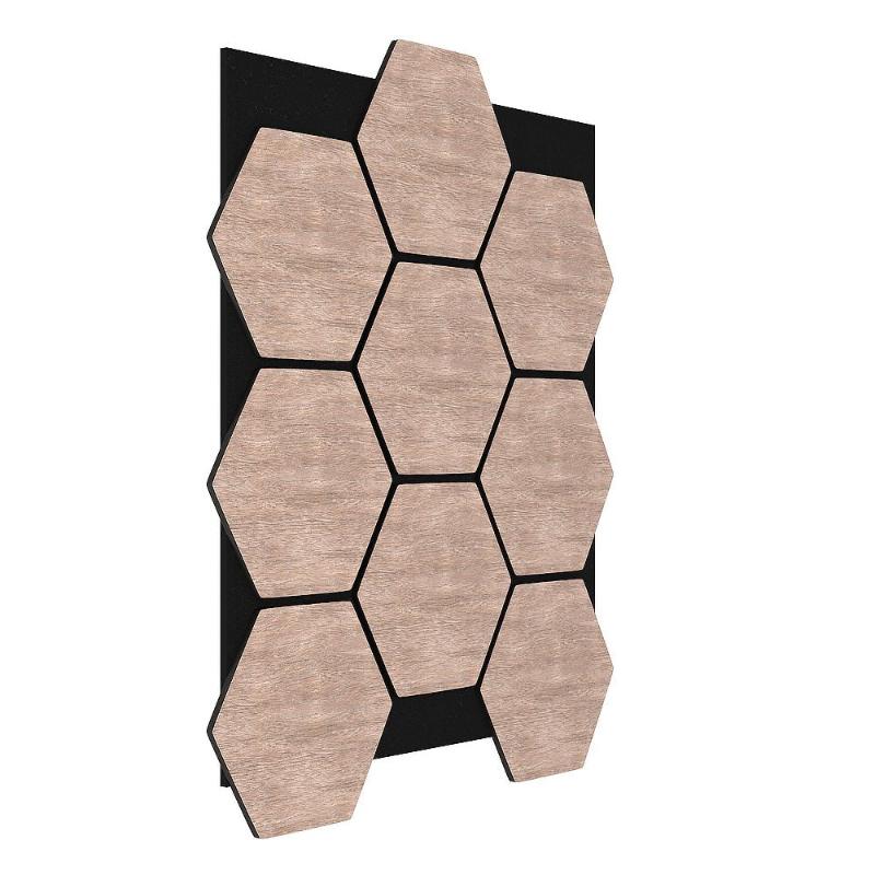 demonstration of a singular hex acoustic panel