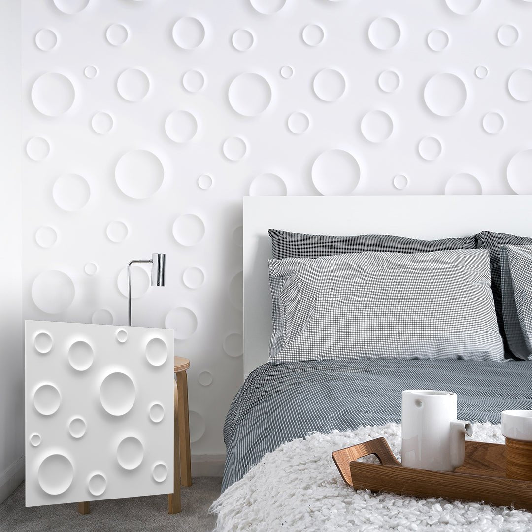 Moon 3D Plaster Wall Panels 1.44 sqm - The 3D Wall Panel Company