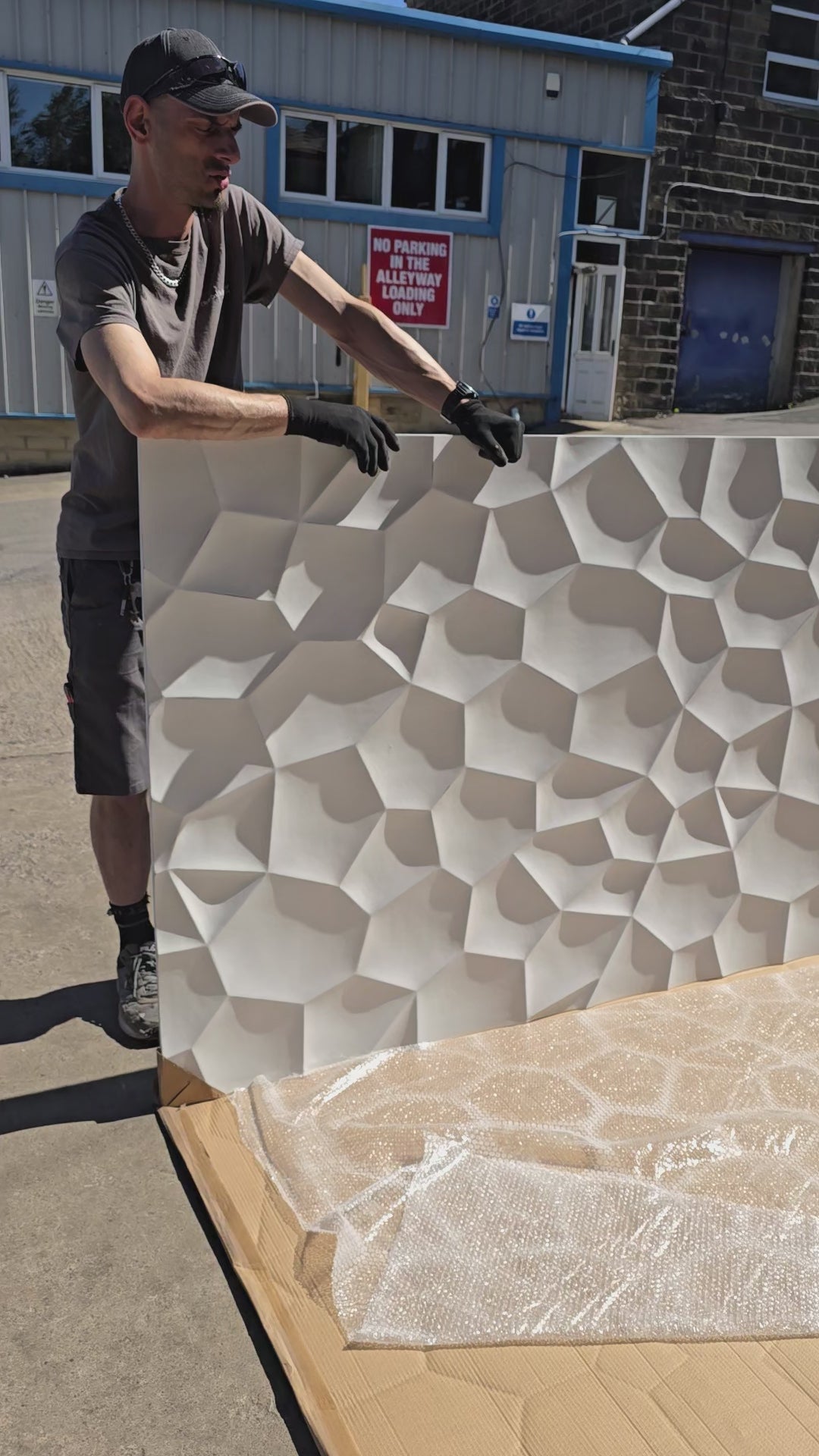 Hex 3D MDF Wall Panel