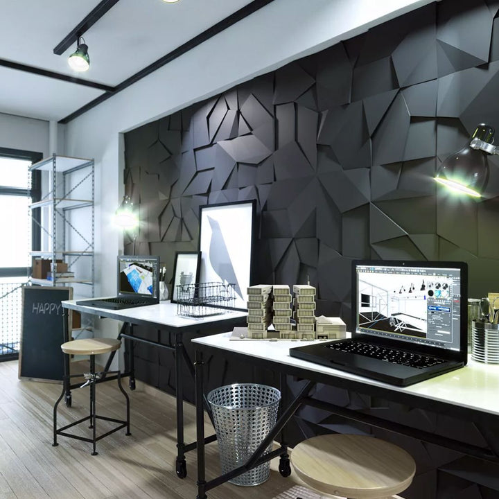 Rock 3D Plaster Wall Panels 1.44 sqm - The 3D Wall Panel Company