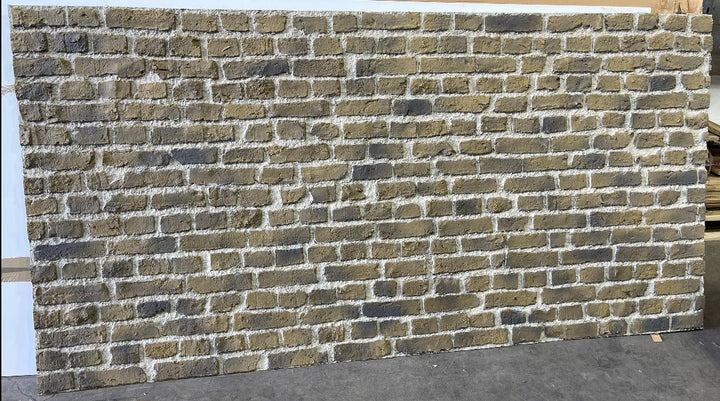 Rustic London Brick Ochre - The 3D Wall Panel Company