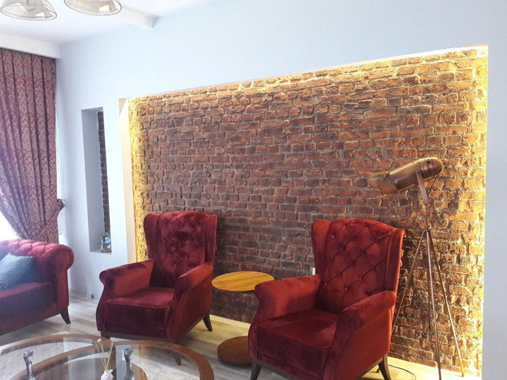Rustic London Brick Red - The 3D Wall Panel Company