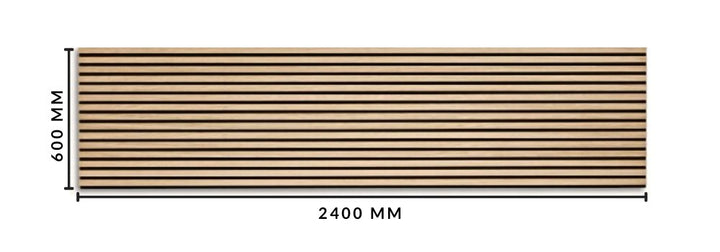 Smoked Oak Acoustic Wood Veneer Slat Wall Panel - The 3D Wall Panel Company