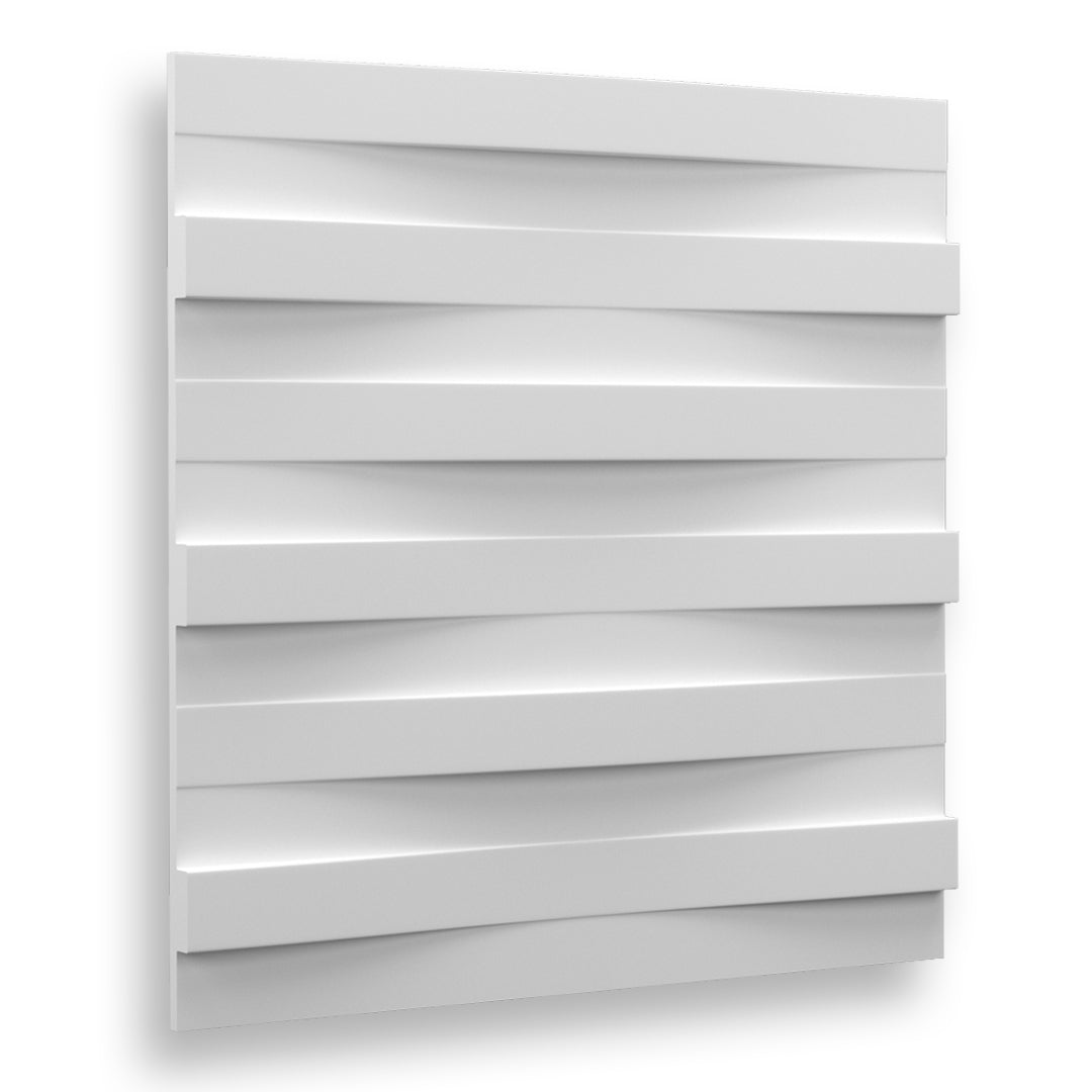 Stripes 3D Plaster Wall Panels 1.44 sqm - The 3D Wall Panel Company