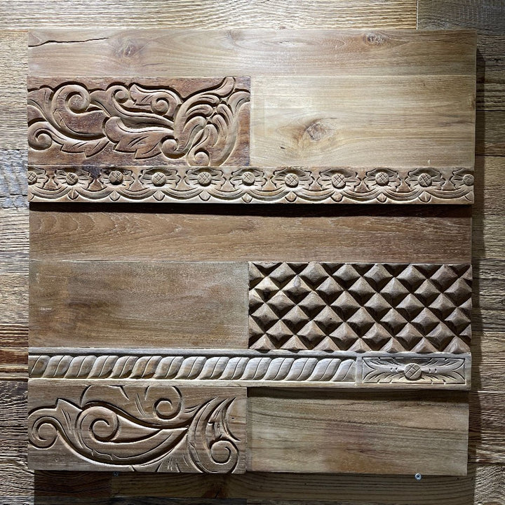 Teak Carved Panels - The 3D Wall Panel Company