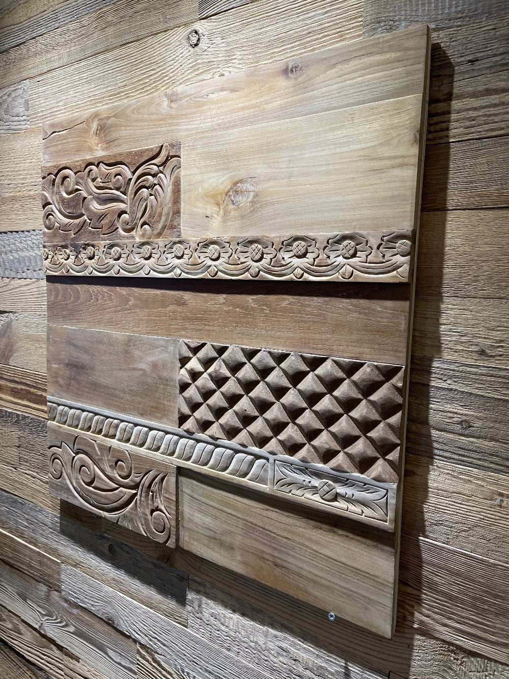 Teak Carved Panels - The 3D Wall Panel Company