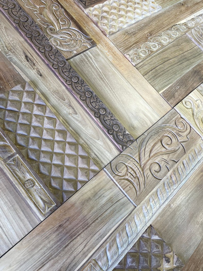 Teak Carved Panels - The 3D Wall Panel Company