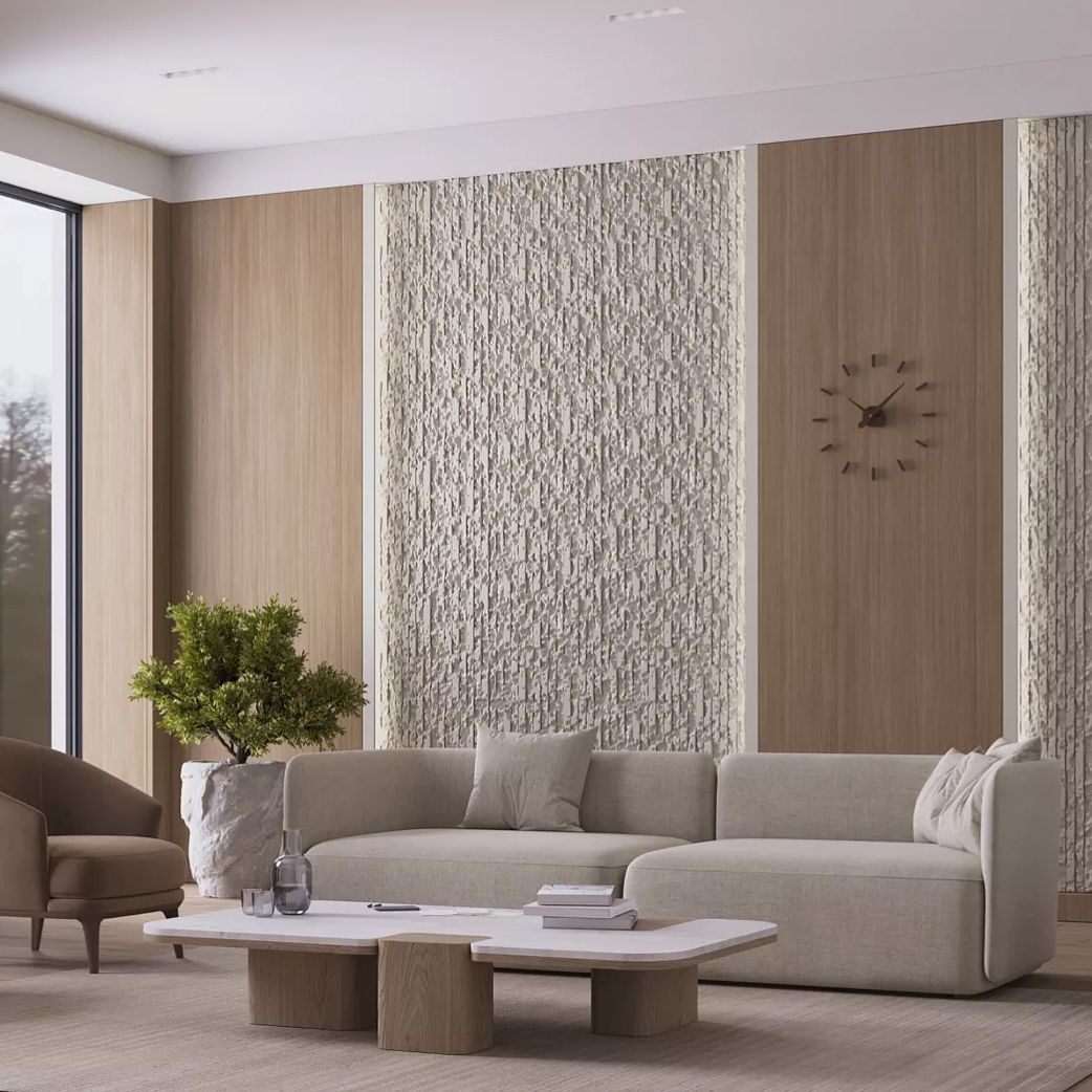 Teo 3D Plaster Wall Panels 4 Panels – The 3D Wall Panel Company