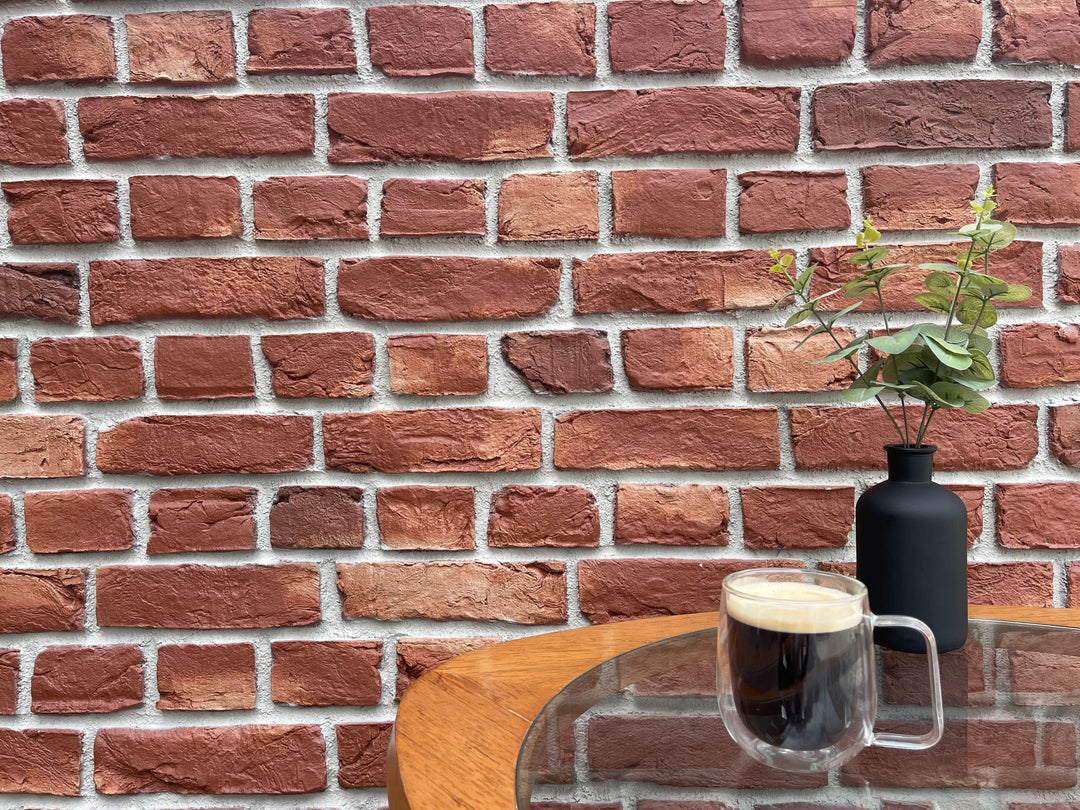 Traditional English Bond Red Brick - The 3D Wall Panel Company