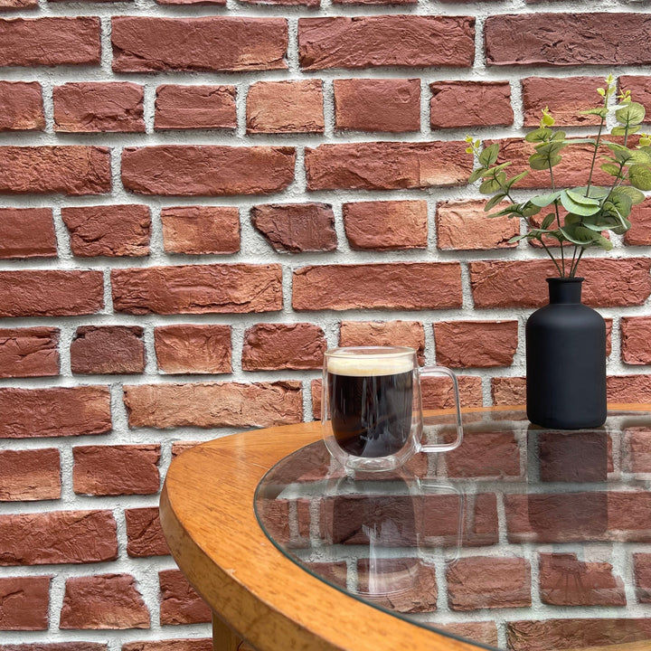 Traditional English Bond Red Brick - The 3D Wall Panel Company