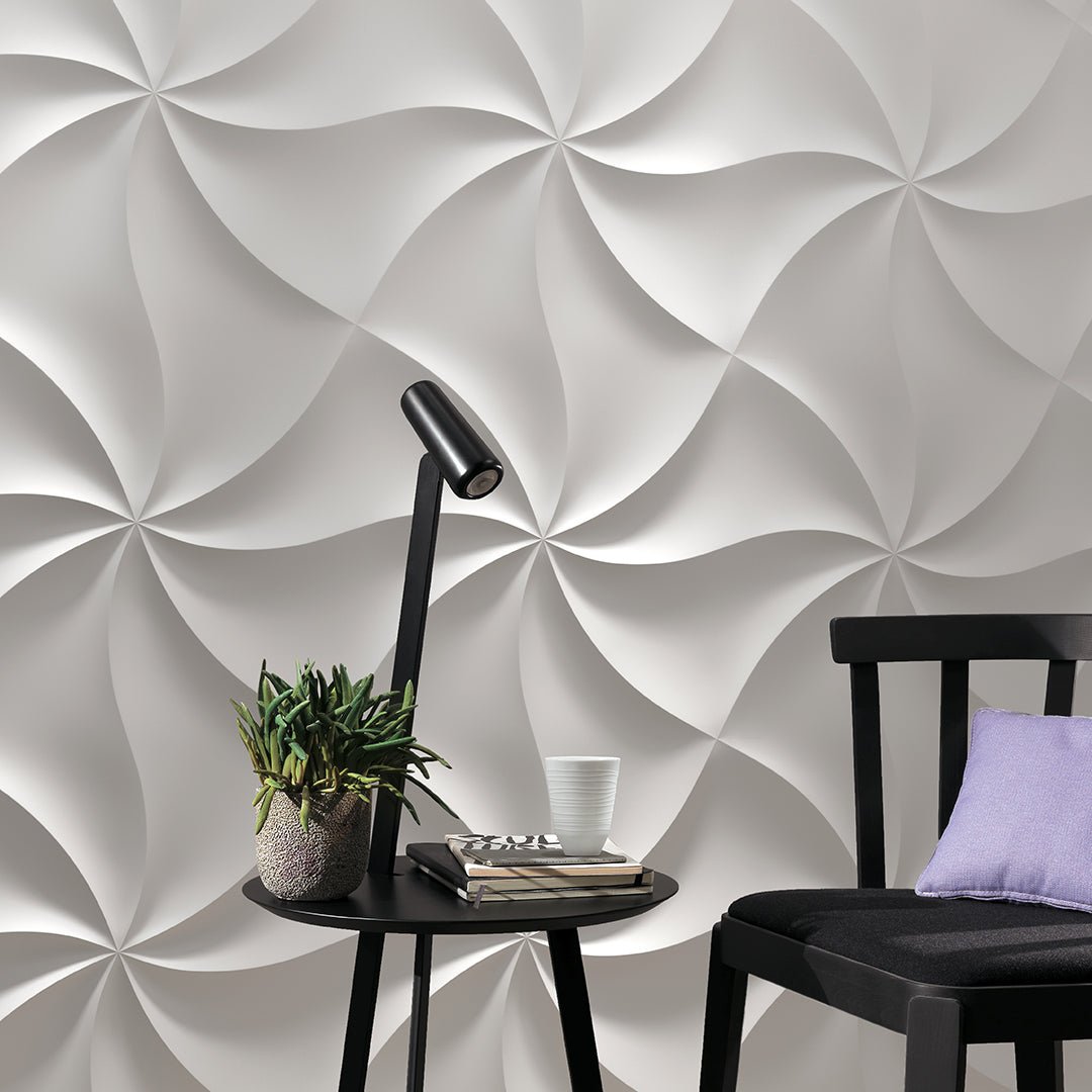 Zephyr 3D Plaster Wall Panels 4 Panels – The 3D Wall Panel Company